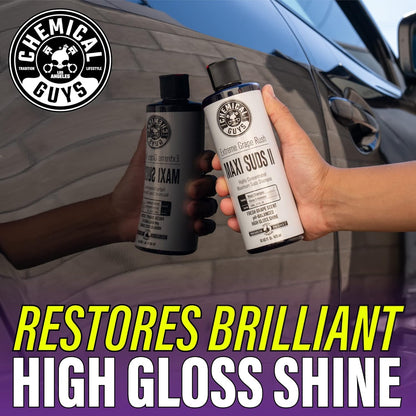 Chemical Guys CWS/1010/64 Maxi-Suds II Foaming Car Wash Soap (Works with Foam Cannons, Foam Guns or Bucket Washes) Safe for Cars, Trucks, Motorcycles, RVs & More, 64 fl. Oz (Half Gallon), Grape Scent