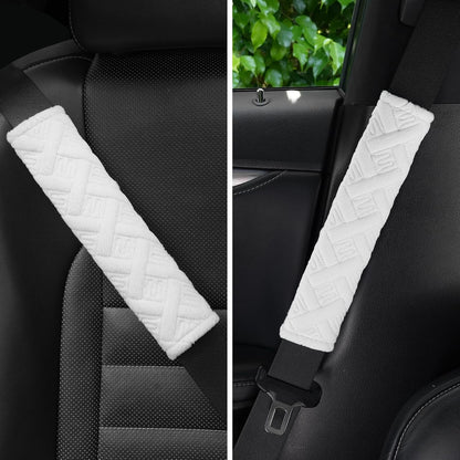 JUSTTOP 2-Pack Universal Car Seat Belt Pads Cover for A More Comfortable Driving, Seat Belt Shoulder Strap Covers Harness Pad for Car Interior Accessories(Black)