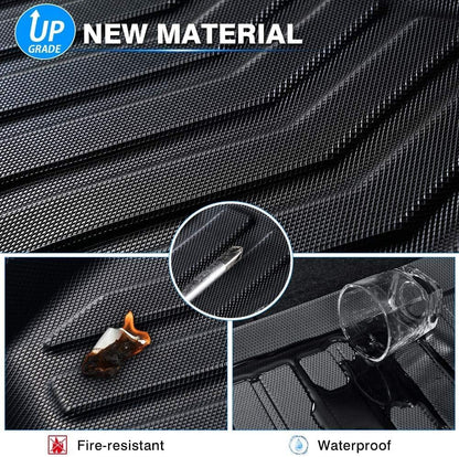 All Weather Rubber Car Floor Mats Compatible with 2013-2017 Honda Accord, Custom Fit Car Mat Full Set with Raised Edge, Odorless, Easy to Install in 5 min, Non-Slip Surface, No Need Trimming