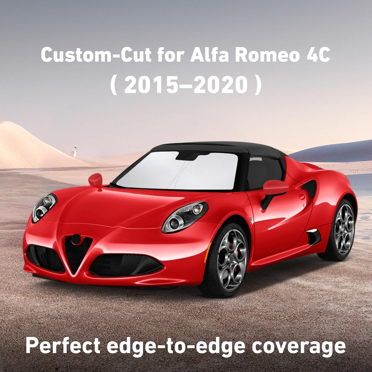 EcoNour Car Windshield Sun Shade | 2025 Upgraded Innovative No-Light-Pass Technology for Maximum Coverage | Foldable Sun Shade Keeps Your Vehicle Cool | Must-Have Car Accessories | Small (59" x 29") - Colors I