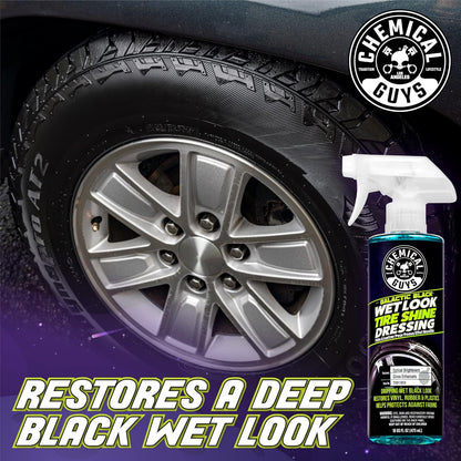 Chemical Guys Galactic Black Wet Look Tire Shine Dressing, for a Whole New Level of Shine and Depth of Black, Safe for Cars, Trucks, Motorcycles, RVs & More, 128 fl oz - TVD118