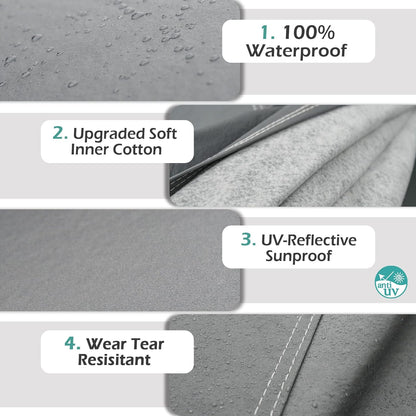 GUNHYI 16 Layers Car Cover Waterproof All Weather, Heavy Duty Outdoor Car Cover Universal Fit Sedan Toyota Camry, Tesla Model 3, Honda Accord, Nissan Altima, Kia K5/Stinger, Hyundai Sonata etc.