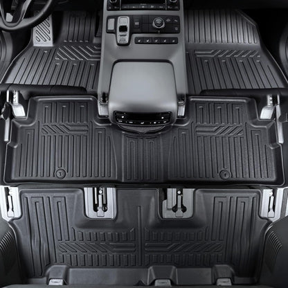 Floor Mats for Hyundai Elantra Gas 2021-2026, All Weather Floor Mats Trunk Cargo Liner and Door Sill Guards Accessories, Full Coverage Set (Not fit Hybrid Models)