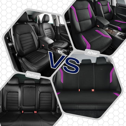 Skechers Memory Foam Seat Covers, Air Cool Mesh Thick Car Seat Covers, Car Seat Covers Front Seats Airbag Compatible, Universal Automotive Comfort for Most Cars, Vans, Trucks, SUV,Black
