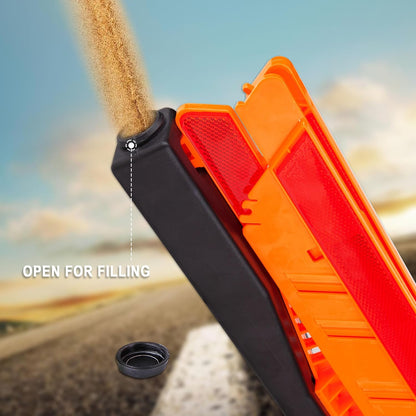 CARTMAN 3PK DOT Approved Foldable Road Safety Warning Triangles | Heavy weighted anti-tip base, high visibility reflect panels, fully compliant with US FMVSS 571.125 roadside safety rules