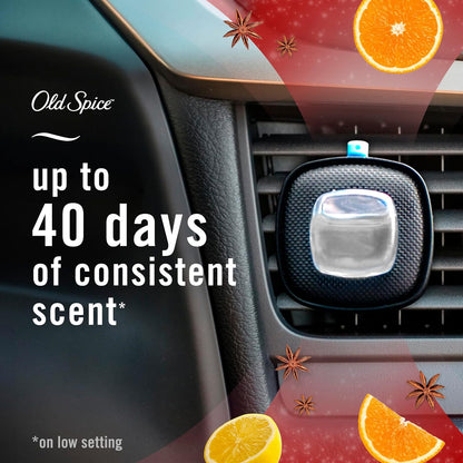 Febreze AUTO Air Freshener, Odor-Fighting Automotive Vent Clip, Midnight Storm Scent, 8 Count