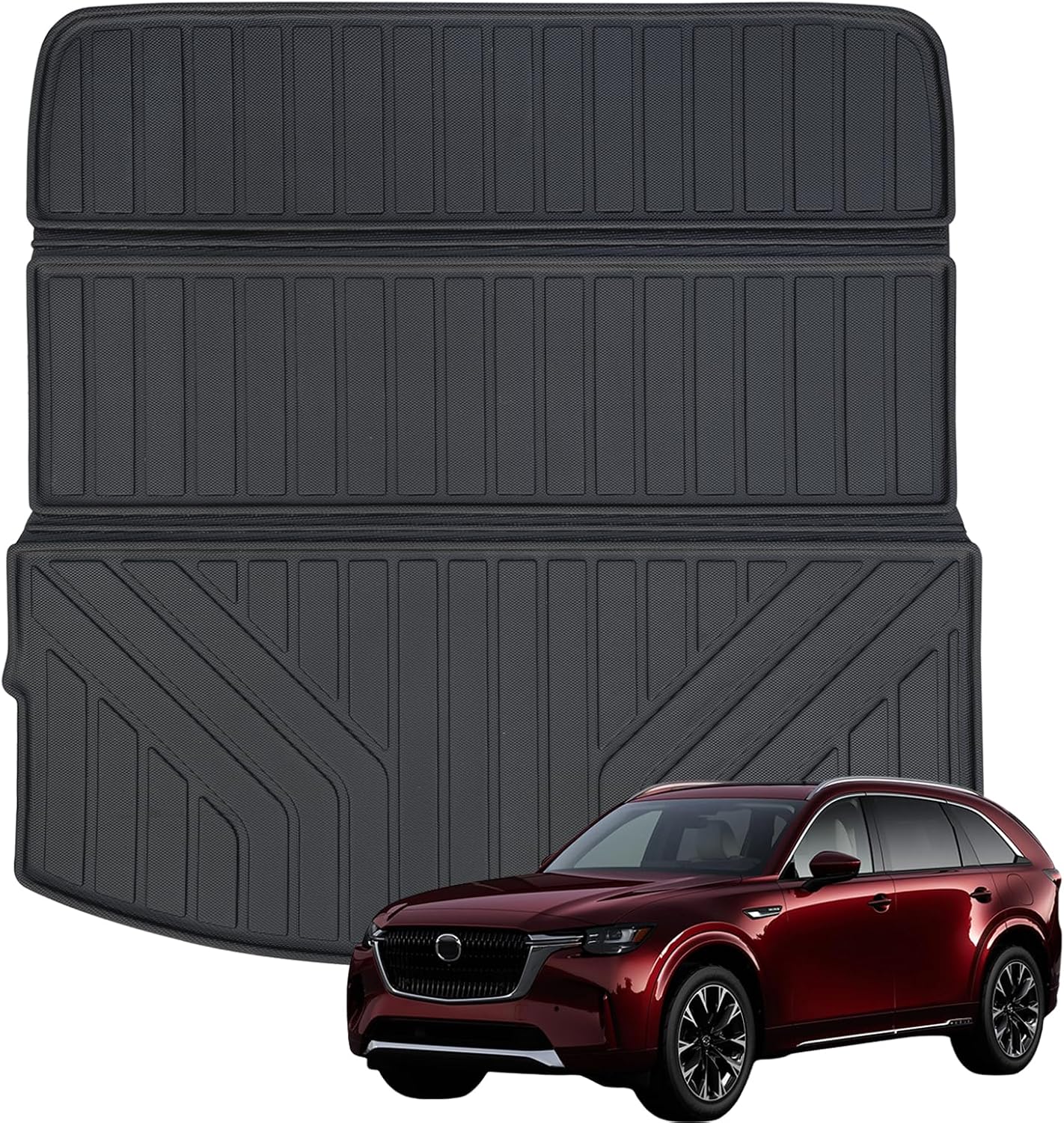 Floor Mats & Trunk Mat for 2012-2017 Chevy Equinox/GMC Terrain,TPE All Weather Protection 2 Rows Car Floor Liners with Cargo Liners for Chevrolet Equinox Accessories