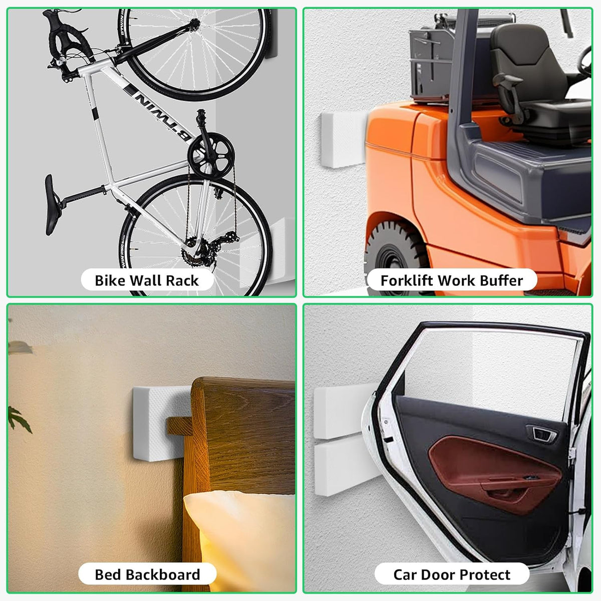 Garage Wall Protector, 2 Roll Garage Car Door Protector Bumper Guard for Car Doors Anti-Collision Waterproof Inflaming Ultra Self Adhesive EVA Foam for Warehouse (2 ROLL: 79" x 8" x 1/4")