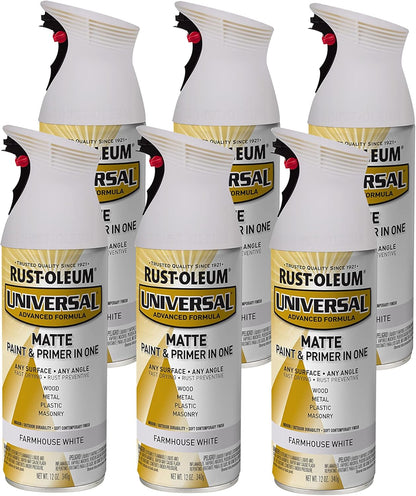 Rust-Oleum 302151 Universal All Surface Clear Topcoat Spray, 11 oz, Dead Flat Clear - Colors A