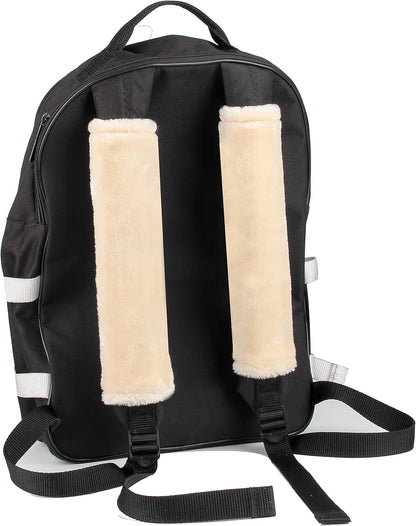 Amooca Soft Faux Fur Universal Fit Seatbelt Cover Car Truck SUV Airplane Seat Belt Shoulder Pad for Carmera Backpack Straps Neck Cushion Protector 2 Pack 10.5in Dark Gray
