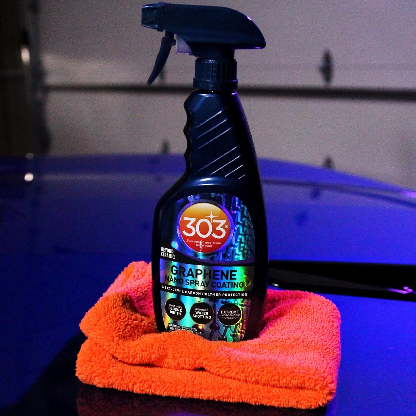 303 Products Graphene Nano Spray Coating for Cars, Advanced Graphene Coating Spray – Enhances Gloss & Depth, Water Repellent, UV Protection, Helps Prevent Scratches, 15.5 oz