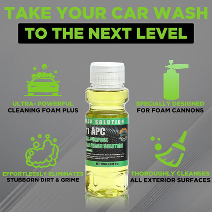 PWACCS Pressure Washer Foam Gun with Dual Connector Accessory, Short Power Washer Gun Foam Cannon and Double Tip Attachment Car Wash Kit, 1/4" Quick Connector, M22 Male Inlet, 4000 PSI, 1.5 Liter