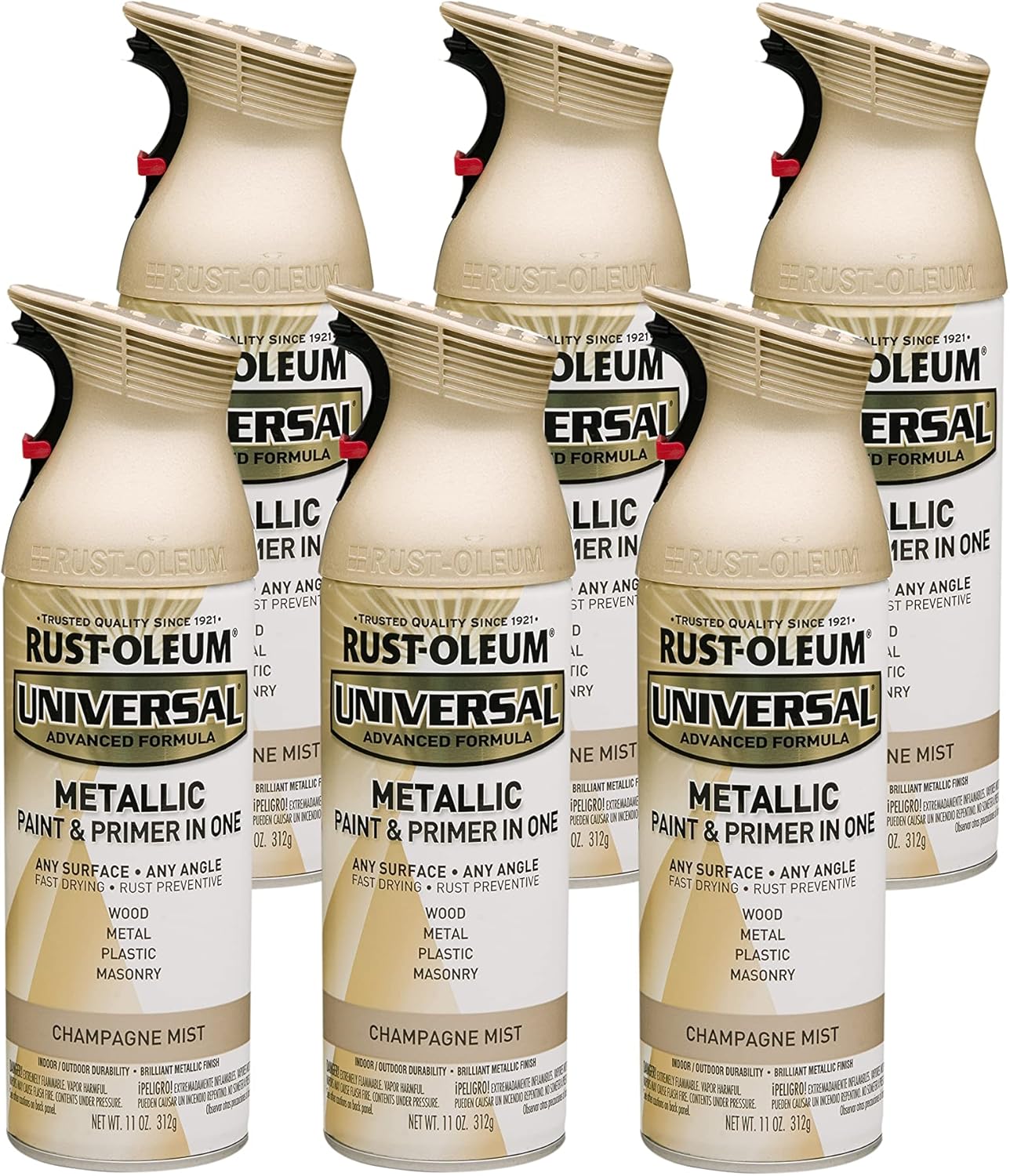 Rust-Oleum 302151 Universal All Surface Clear Topcoat Spray, 11 oz, Dead Flat Clear - Colors A