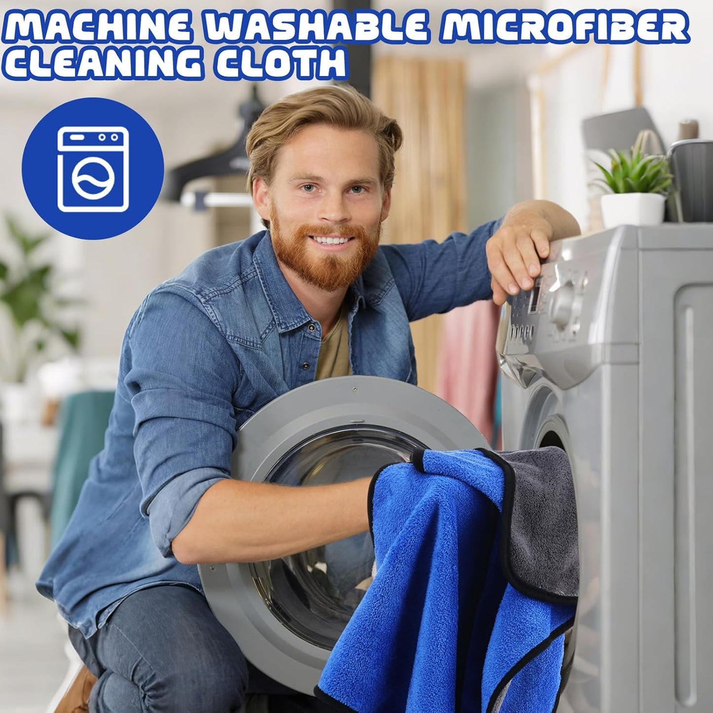 Tallew 40 Pcs Microfiber Towels:16"x16" Microfiber Drying Towels Bulk Micro Fiber Car Cleaning Cloth for Cars Drying Washing Polishing Office Windows Cleaning Household Supplies (Yellow)