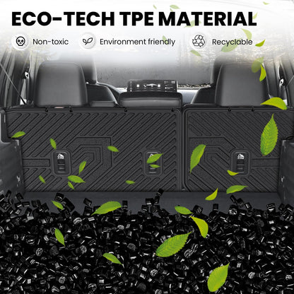 LASFIT Full Set Floor Mats for Honda CR-V 2026 2025 2024 2023 (Gasoline & Hybrid & e:FCEV), All Weather TPE Custom Fit Floor Liners 1st & 2nd Row & Seat Back Mat & Cargo Mat (Upper Position)