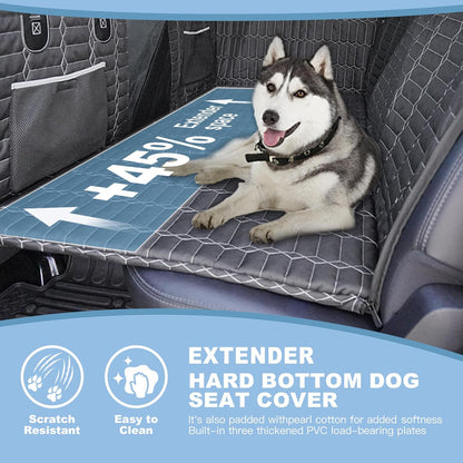 Reliadura SUV Cargo Liner for Dogs, Waterproof Dog Trunk Cover with Bumper Flap Protector, Pet Cargo Mat for SUVs Sedans Vans, Non-Slip Scratchproof Dog Seat Cover, Large Size Universal Fit