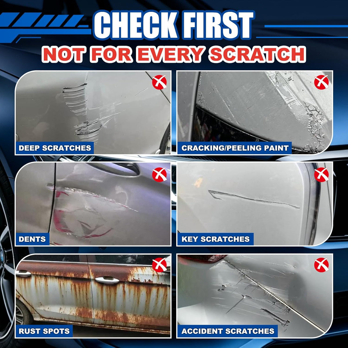 Car Scratch Remover for Vehicles - Scratch Removal Wax & Paint Repair Paste, Easily Removes Surface Scratches, Scuffs & Swirl Marks, Safe for All Cars, SUVs, Motorcycles & RVs, 100ml / 3.4oz