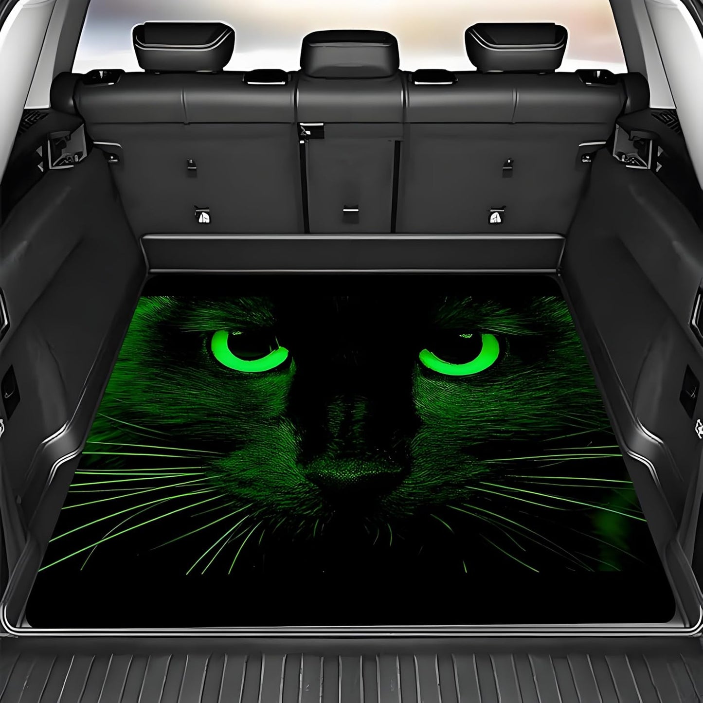 Universal Car Trunk Mat 29" x 39",Purple Colorful Flowers All Weather Trunk Protection Cargo Liner, Durable Cargo Mat Rear Trunk Liner,Stylish Vehicle Interior Accessories Suitable for Most Car Models