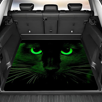 Universal Car Trunk Mat 29" x 39",Purple Colorful Flowers All Weather Trunk Protection Cargo Liner, Durable Cargo Mat Rear Trunk Liner,Stylish Vehicle Interior Accessories Suitable for Most Car Models