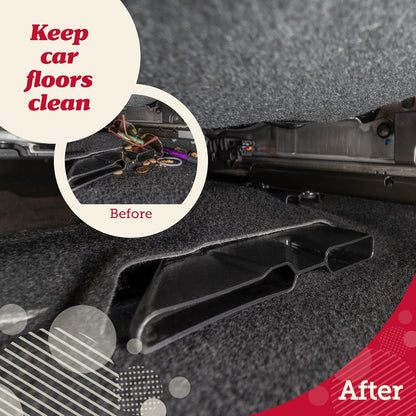 Lusso Gear Car Seat Gap Organizer - Pack of 2 - Prevents Items Falling & Seat Gap Filler - Universal Fit 0.5"-2" Slots & Automotive Use - Easy Clean Design for Auto Accessories - Gray Faux Leather
