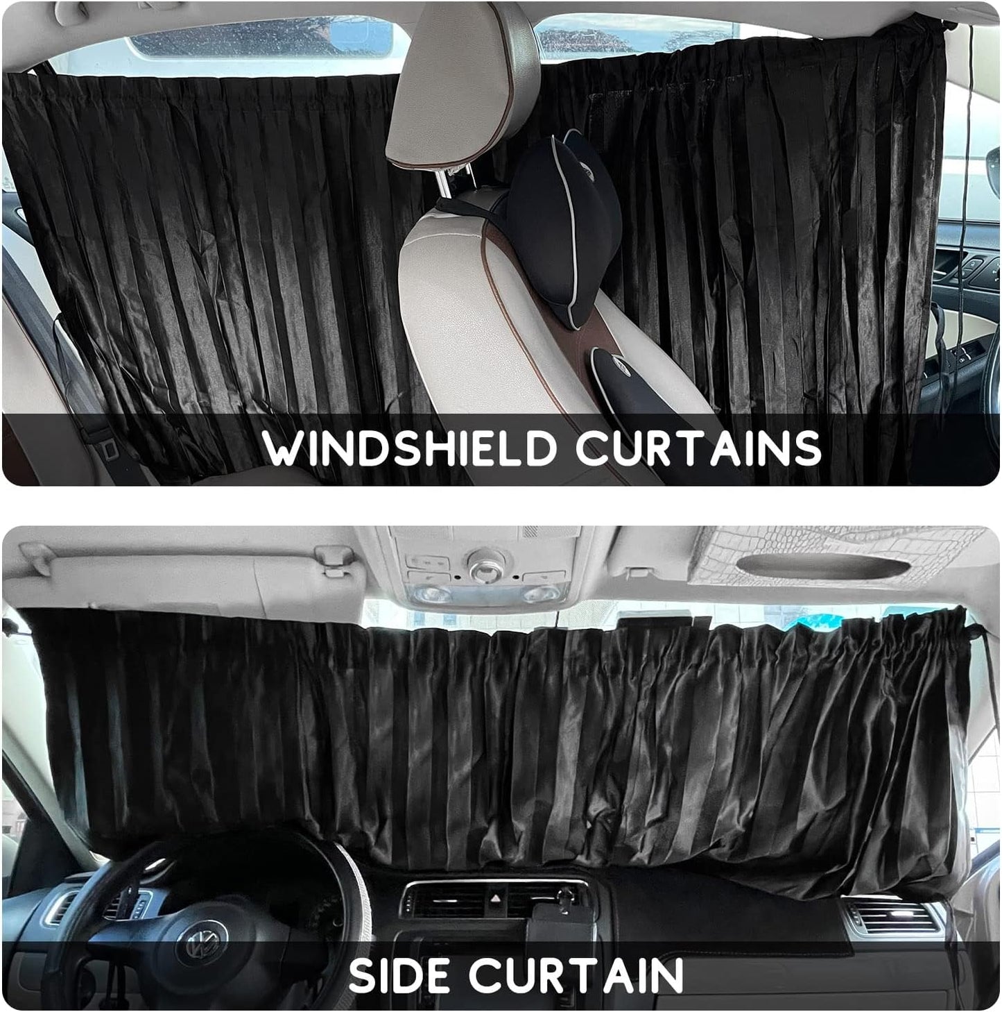ZATOOTO Suede Car Window Shades 4PCS - Car Window Covers for Ultimate Privacy, UV Protection, and Heat Insulation, Side Window Sun Shade Perfect for Camping, Travel, Baby Safety, and Daily Use