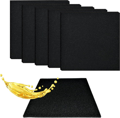 22'' Square No Splatter Pad, Oil Drain Splash Pad Fits Most Oil Drains Anti Splash Oil Change Mat for Car Changing Oil Transmission Drain Pan
