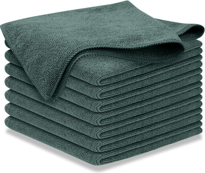 USANOOKS Premium 300GSM Microfiber Cleaning Cloth - 12.5"x12.5" High Performance - 1200 Washes, Ultra Absorbent Microfiber Towels for Cars Undercarriage, Rims & Engine Bay Cleaning - Microfiber Cloth