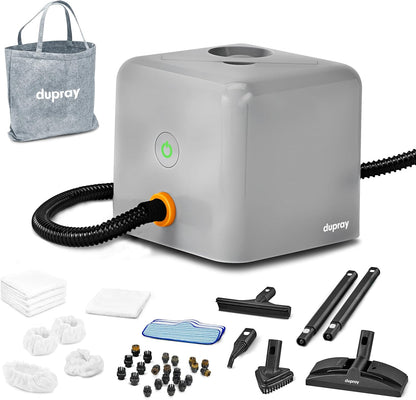 Dupray Neat Plus Steam Cleaner, Multipurpose Steamer for Floors, Grout & Upholstery, Chemical-Free Cleaning, Fast Heat-Up, 40-Piece Accessory Kit