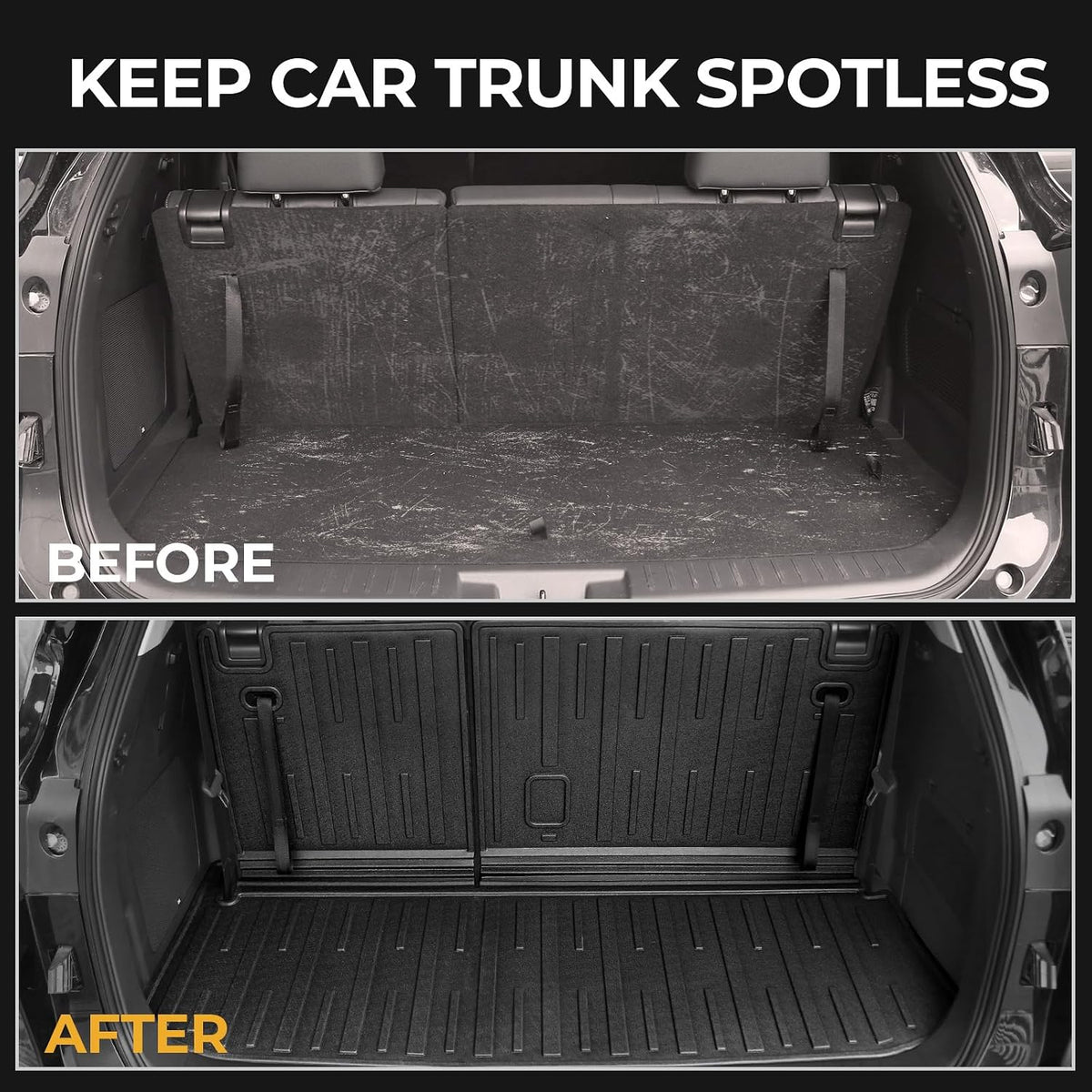 Floor Mats for Toyota Sienna 2021-2026, All Weather Floor Mats Lower Trunk Cargo Liner Accessories, Full Coverage Set (Fit 8-Seat with Spare Tire)