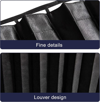 ZATOOTO Suede Car Window Shades 4PCS - Car Window Covers for Ultimate Privacy, UV Protection, and Heat Insulation, Side Window Sun Shade Perfect for Camping, Travel, Baby Safety, and Daily Use
