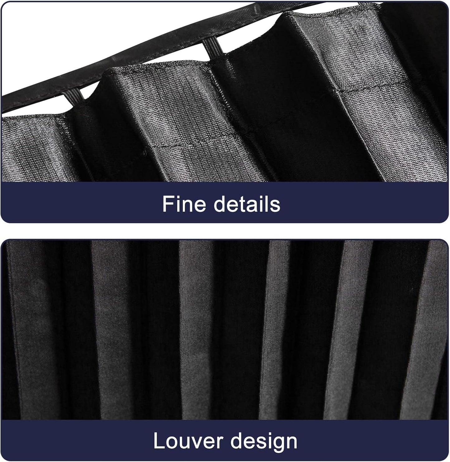 ZATOOTO Suede Car Window Shades 4PCS - Car Window Covers for Ultimate Privacy, UV Protection, and Heat Insulation, Side Window Sun Shade Perfect for Camping, Travel, Baby Safety, and Daily Use