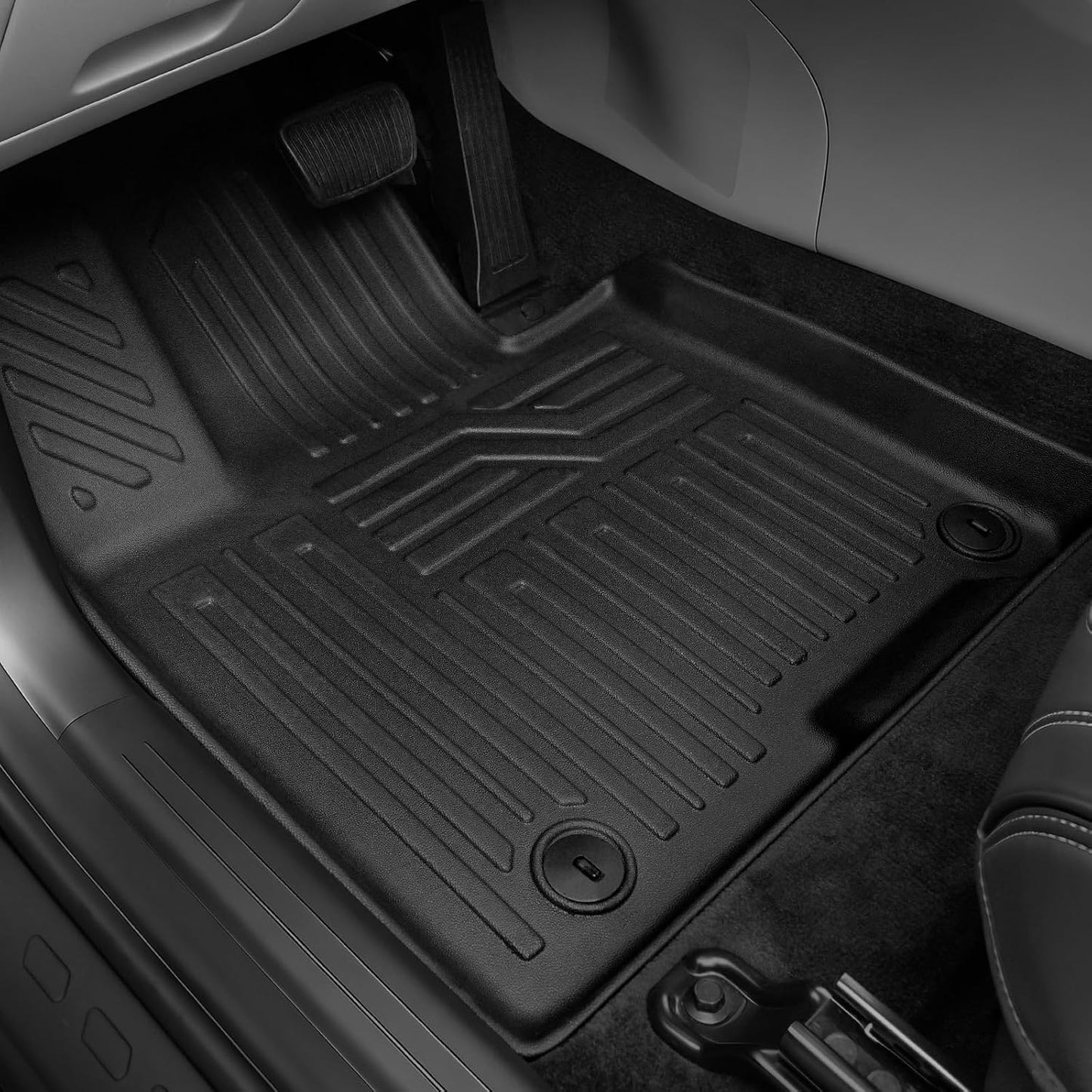 Floor Mats for Hyundai Elantra Gas 2021-2026, All Weather Floor Mats Trunk Cargo Liner and Door Sill Guards Accessories, Full Coverage Set (Not fit Hybrid Models)
