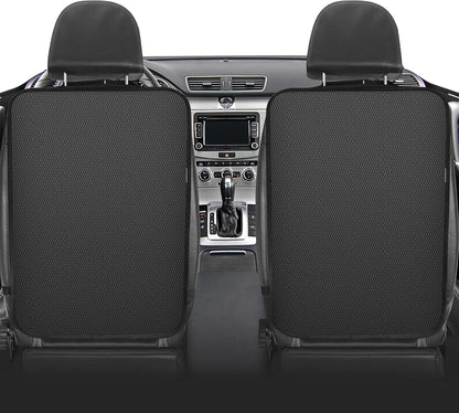 Meolsaek Kick Mats Back Seat Protector, Waterproof Oxford Seat Back Protector, Car Seat Back Protector for Kids, Back of Seat Protector for Kids Feet Car Seat (Black A -1pc)