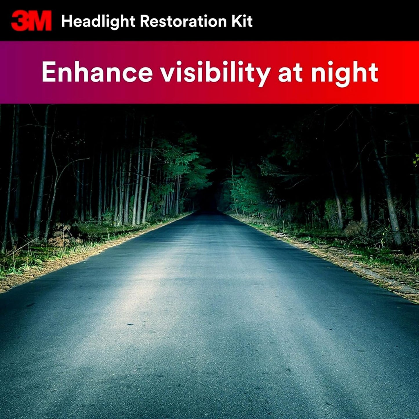 3M Auto Restore and Protect Headlight Restoration Kit, Use On Plastic Lenses, Headlights, Taillight, Fog Lights and More, Includes Sanding Discs, Headlight Clear Coat Wipes, Foam Pad and Glove (39194)