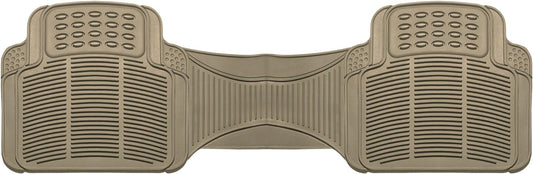FH Group Automotive Floor Mats Solid ClimaProof for all weather protection Universal Fit Trimmable Heavy Duty fits most Cars, SUVs, and Trucks, 3pc Full Set Black