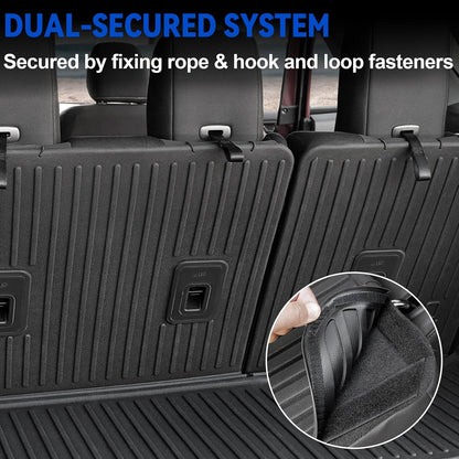 Floor Mats Set for Nissan Rogue 2026 2025 2024-2021 Accessories, Full Coverage All Weather Floor Mats Cargo Mat with Backrest Protectors & Door Sill Guards (Not for Sport)