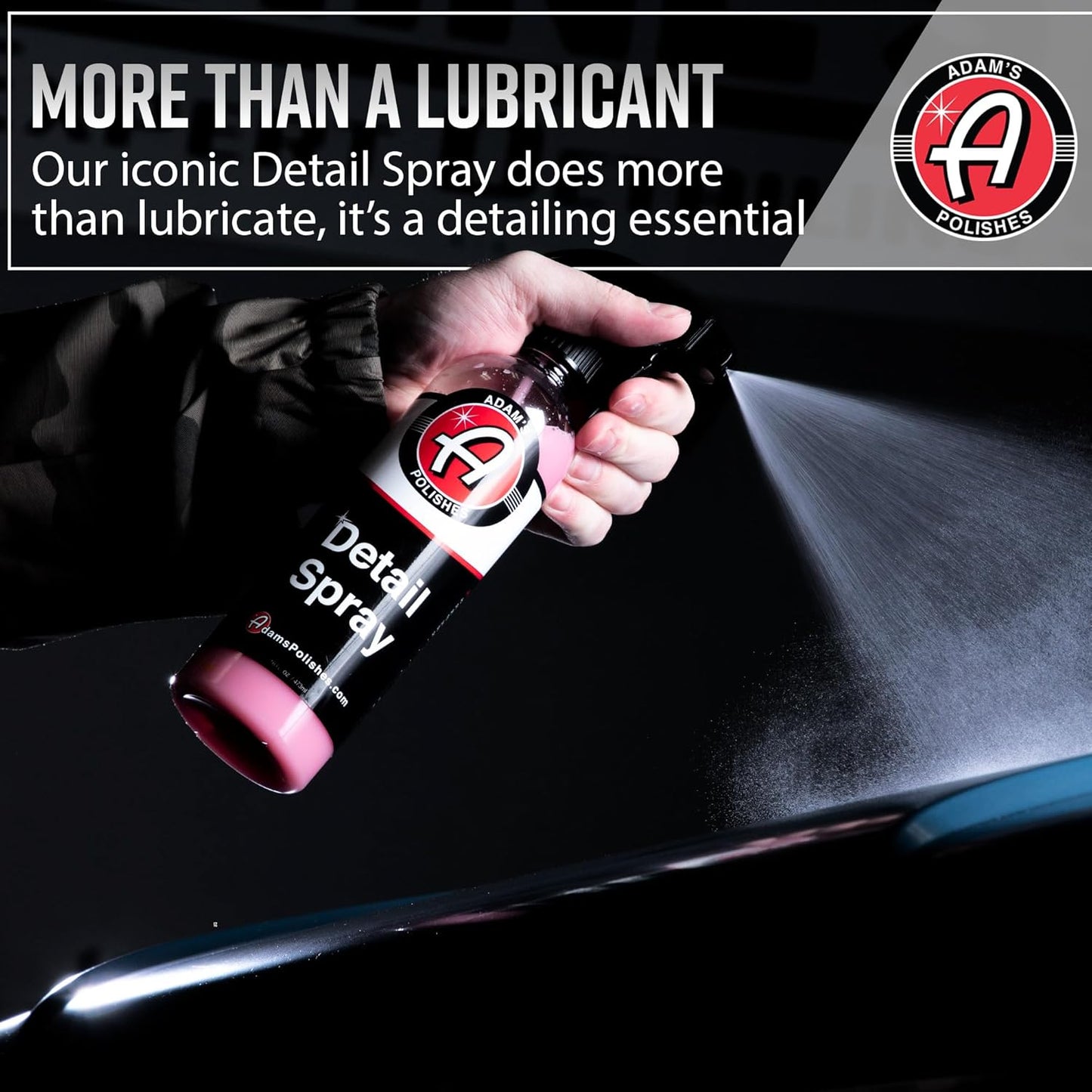 Adam's Polishes Detail Spray & Clay Block Kit- Reusable Hybrid Clay Bar Sponge that Removes Embedded Residues Like Brake Dust, Paint Overspray, & Industrial Fallout from Your Car, Truck, Van, or RV