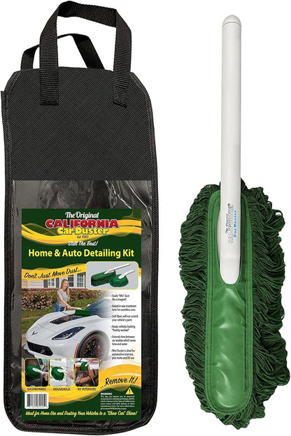 California Car Duster Plastic Handle with Green Mop 62457