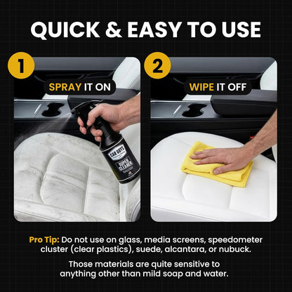 CAR Guys Super Cleaner | Interior Car Cleaner for Tough Stains | Stain Remover for Car Seats, Carpet, Upholstery, & Leather | 18 Oz Kit with Microfiber Towel
