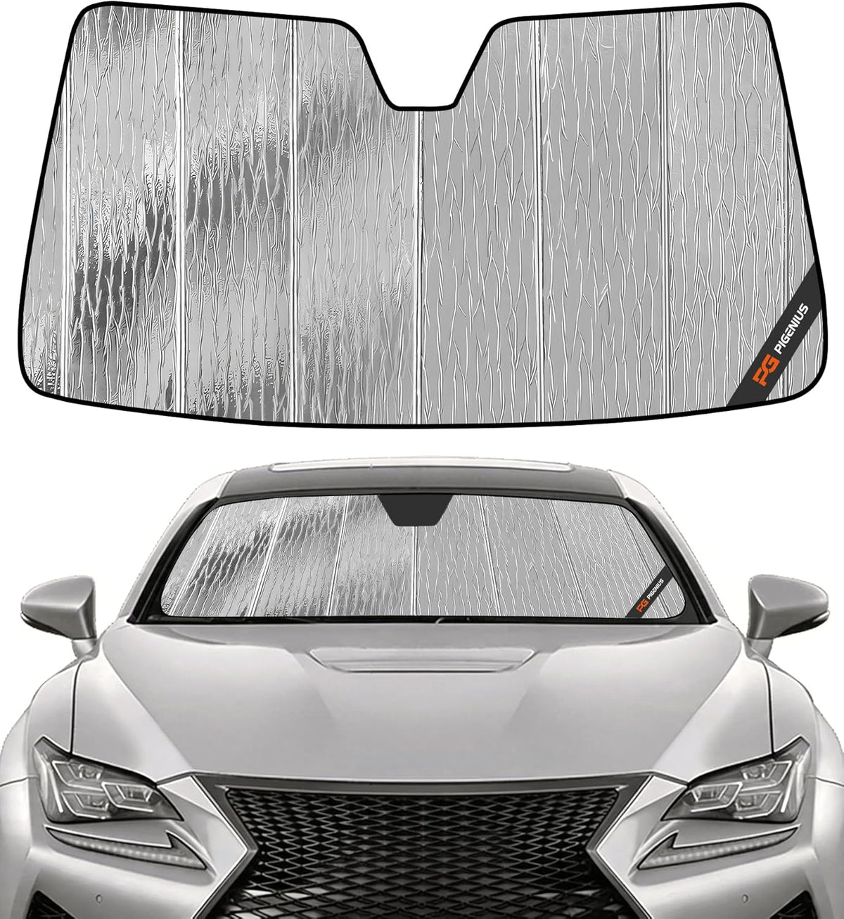 Pigenius Windshield Sun Shade for Lexus RX350/RX450h 2010-2015 Front Window Sunshade - AstraGuard