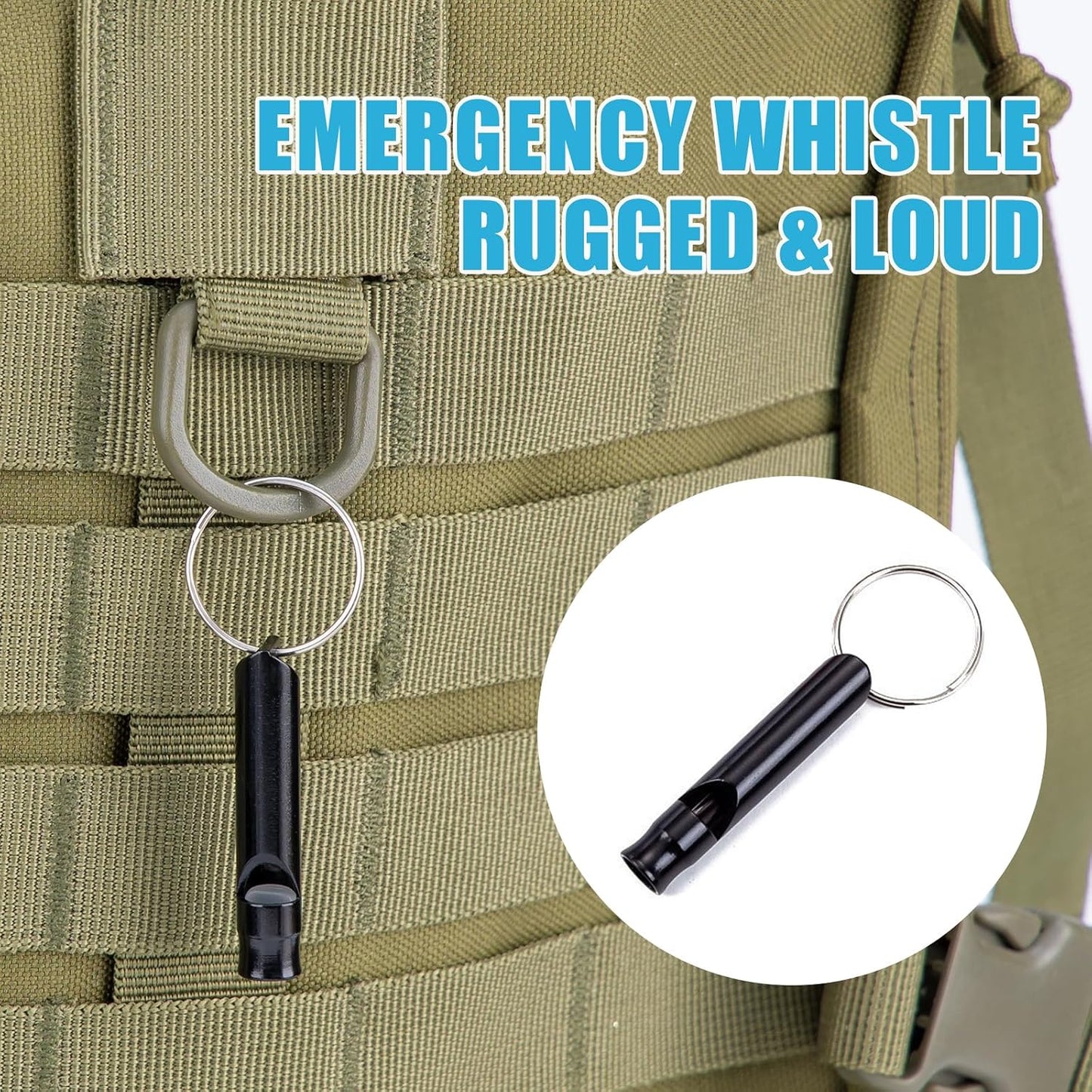 Car Roadside Emergency Kit, Portable Car Safety Kit Car Kits for Emergency, Black
