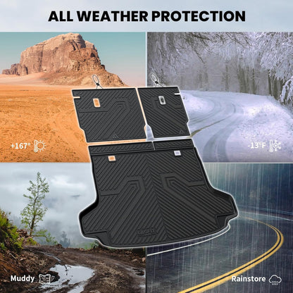 LASFIT Cargo Liner for Honda CR-V 2026 2025 2024 2023 (Gasoline & Hybrid & e:FCEV) All Weather TPE Car Trunk Mat (Upper Position), Cargo Only Black