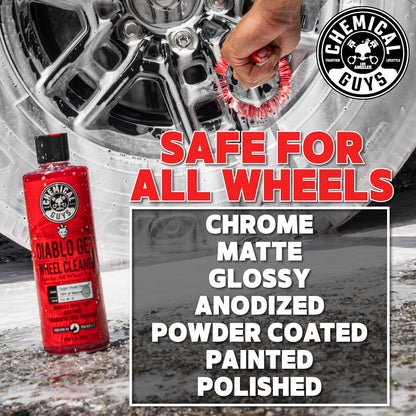 Chemical Guys Diablo Wheel Cleaner Spray - 2 Pack 16 oz Bottles, Safe on All Wheel & Rim Finishes, Sprayable Formula Removes Brake Dust, Dirt & Grime, Car Care for Trucks, SUVs, Motorcycles & RVs