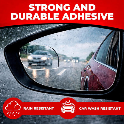 Blind Spot Convex Car Mirror - Rearview Accessories for Car Interior - Automotive Blindspot Mirrors for Larger Image and Improved Traffic Safety (2-Pack)