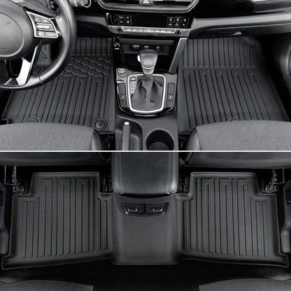 Floor Mats for Kia K5 2021-2026/Hyundai Sonata Gas 2020-2026, All Weather Floor Mats Trunk Cargo Liner Accessories, Full Coverage Set (Fit FWD Models)