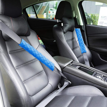 Tatuo 4 Pack Seat Belt Cover Extra Long Seat Belt Pads for Car Soft Comfort Shoulder Strap Covers Harness Pads Helps Protect Your Neck and Shoulder(10.6 Inch,Black)
