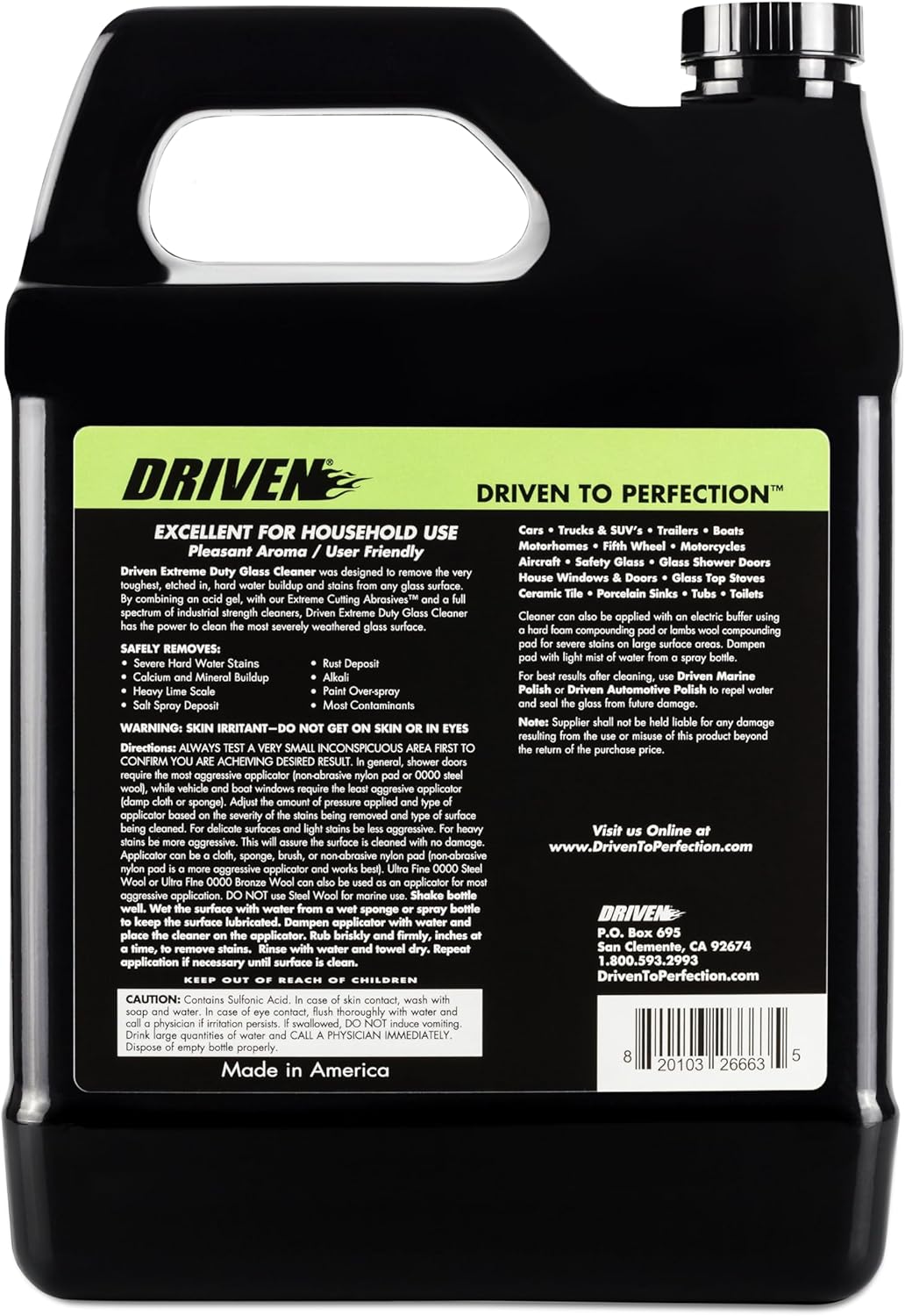 DRIVEN Extreme Duty Glass Cleaner (Glass Cleaner - 16 FL OZ)