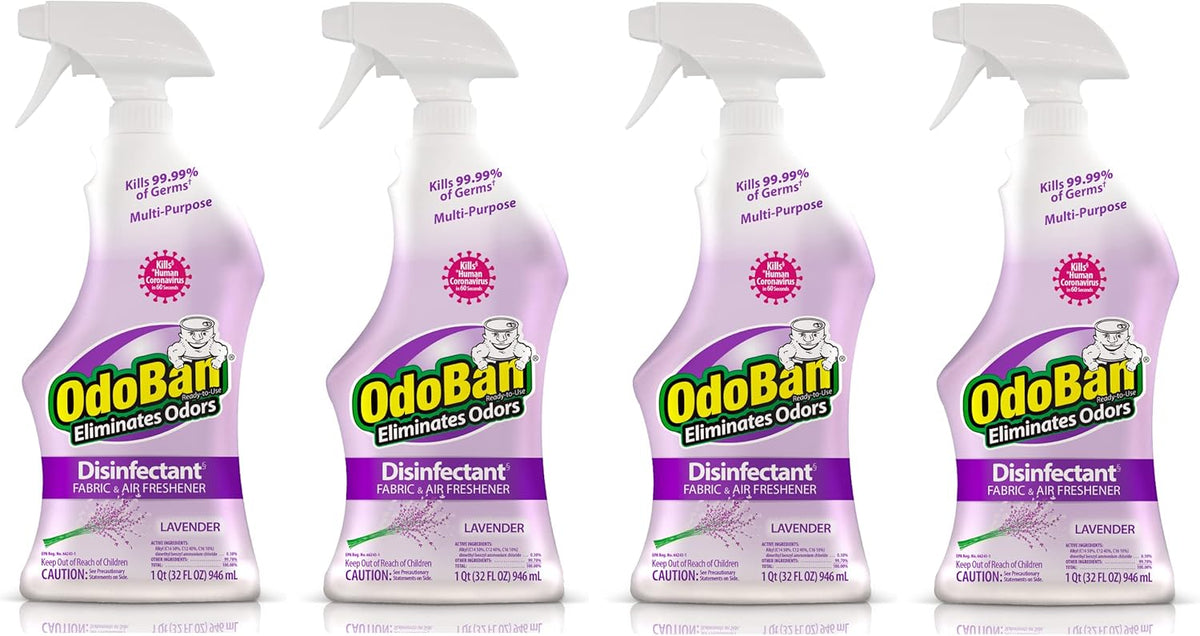OdoBan Ready-to-Use Disinfectant and Odor Eliminator, 32 Ounce Spray Bottle, Original Eucalyptus Scent
