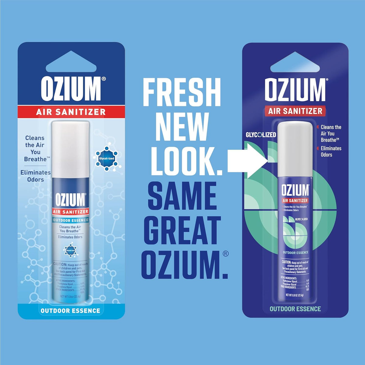 Ozium Air Sanitizer, New Car Scent, 0.8 oz