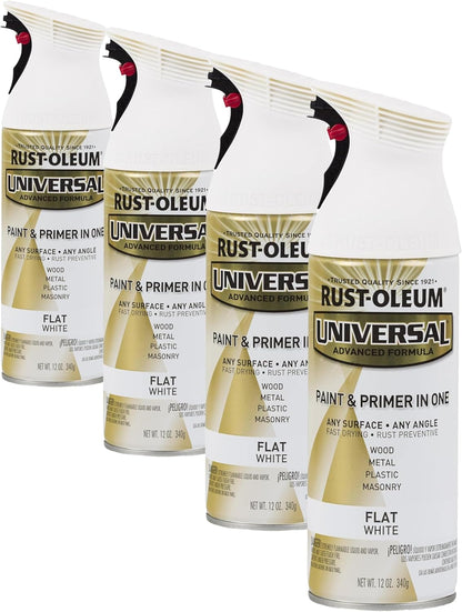 Rust-Oleum 302151 Universal All Surface Clear Topcoat Spray, 11 oz, Dead Flat Clear - Colors A